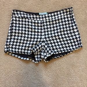 Black and white gingham shorts